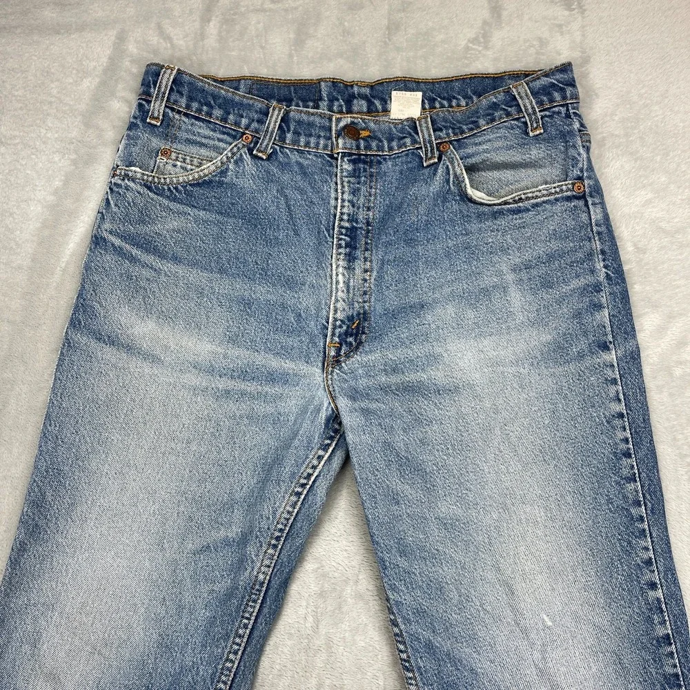 Vintage Levi's Jeans Mens 36x30 (34x30) Blue Denim 517 Orange Tab Bootcut USA